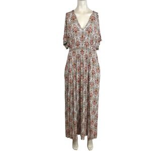Boden | Dresses | Boden Una Linen Embroidered Maxi Dress Floral Garland  Ivory 6p | Poshmark